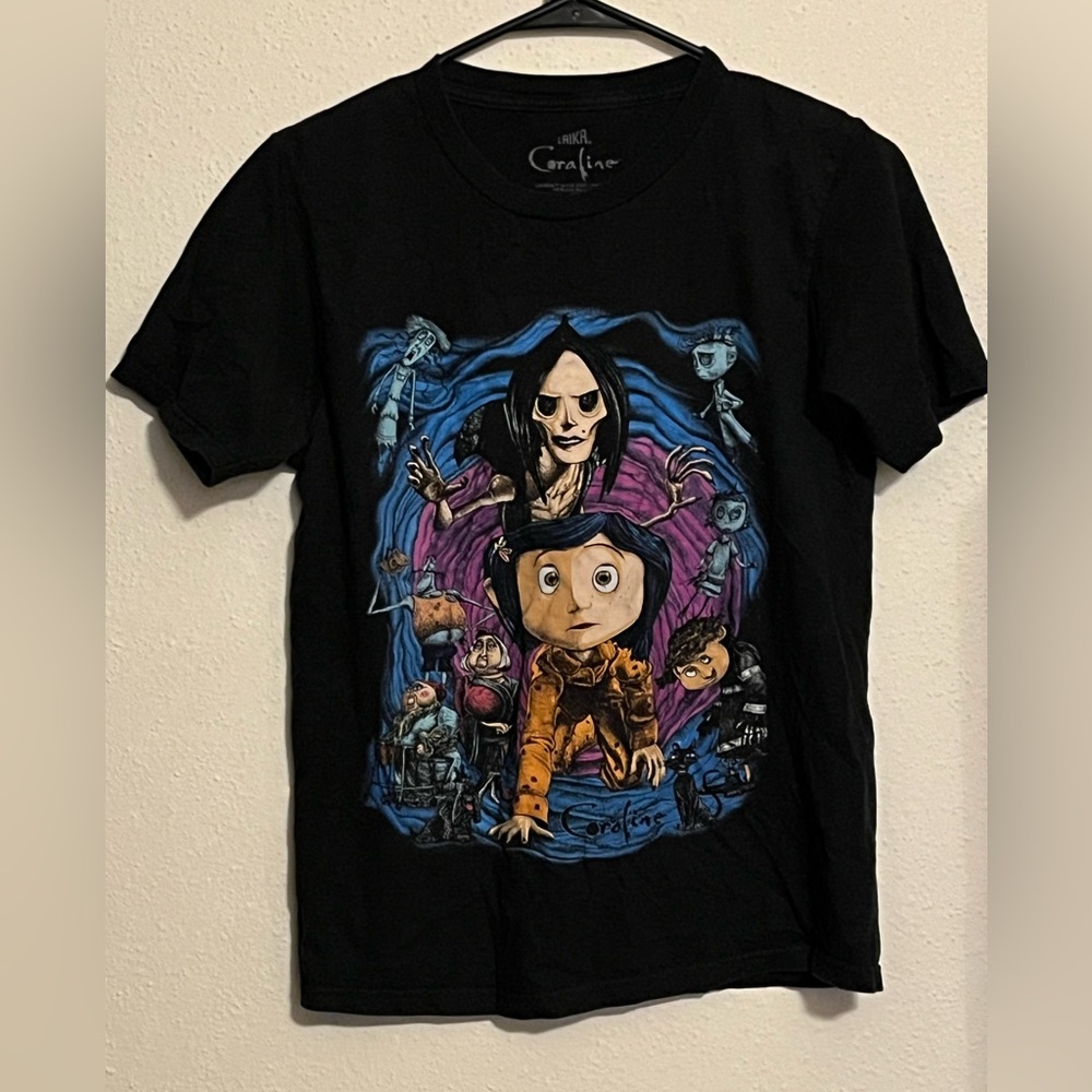 Halloween Black Tee with Spooky Graphic